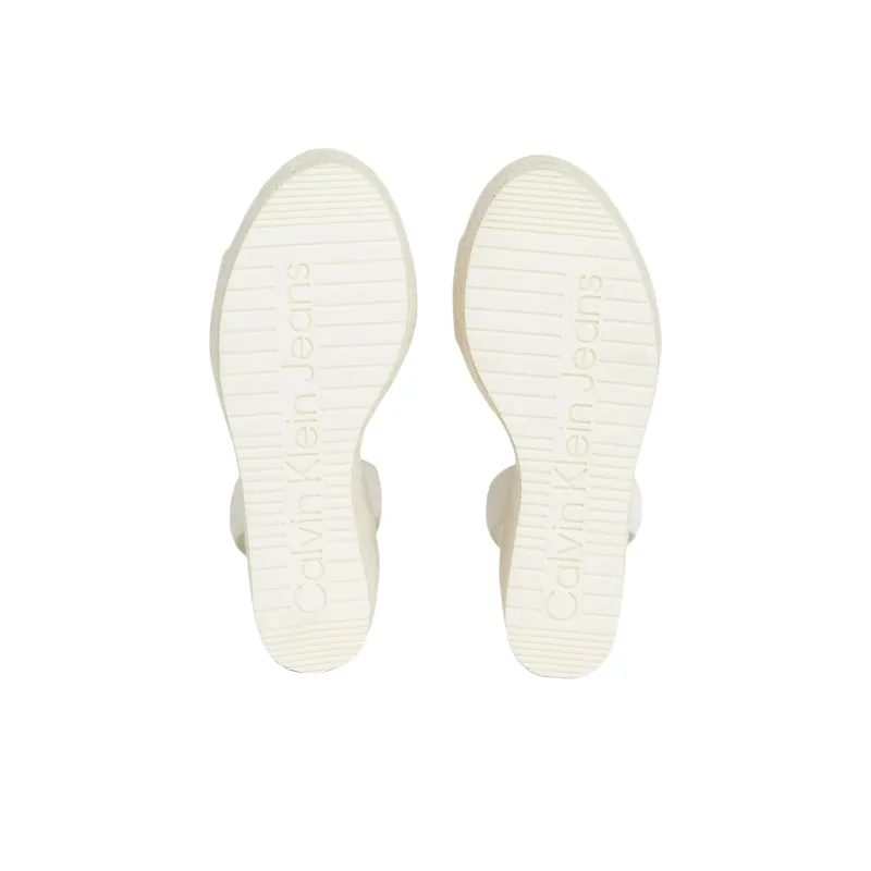 CKJ CALVIN KLEIN JEANS Strap Sandals 12cm Women's Bright White-5