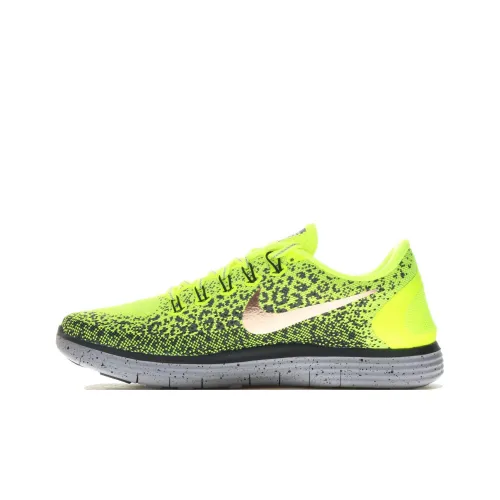 Nike Free Run Distance Shield Volt/Metallic Red Bronze-Dark Grey