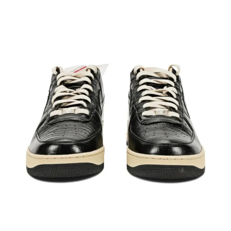 Nike Air Force 1 Lightweight And Breathable Low-Top Skateboard Shoes Unisex Black-2