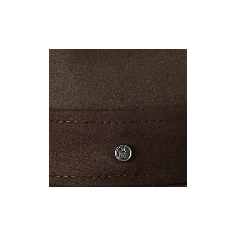 Maison Michel Henrietta Logo charm Fedora Hat-2