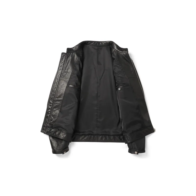 SINBOS Leather Jacket Men's Pine Frost Green-5