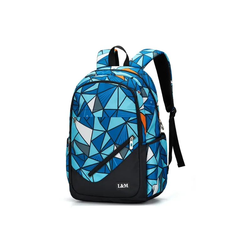 L&M Oxford Backpack Laptop Bags Regular Unisex Black-19
