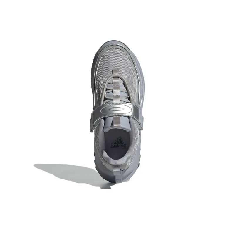 Adidas Maxxwavy Anti Slip Wear Resistant Low Top Casual Running Shoes Women's Silver Gray-4
