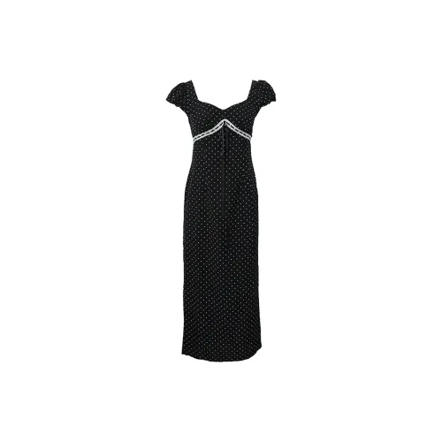 EIDM Short-Sleeved Dresses Women's Black