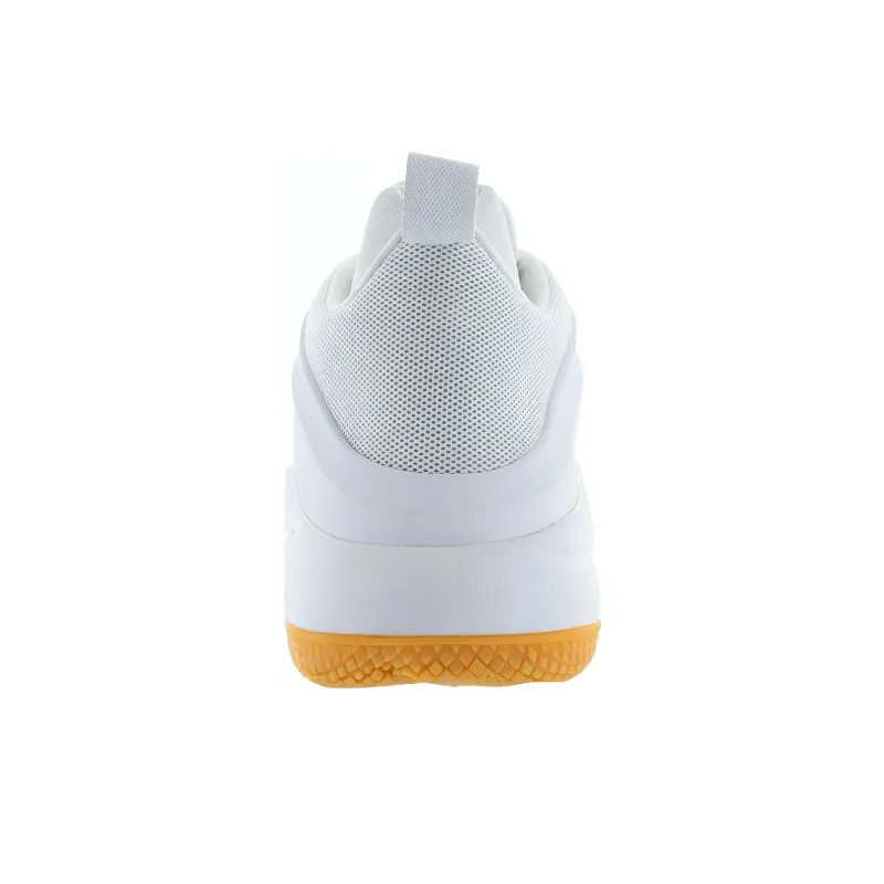 Nike LeBron Witness Cushioning Anti-Slip And Wear-Resistant Coverage Support Mid-Top Basketball Shoes Men's White Gray-3