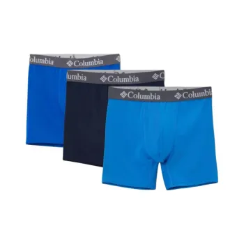 Columbia Men's Poly Stretch Boxer Brief 3 Pack Boxer Shorts Men's 3 Pack
