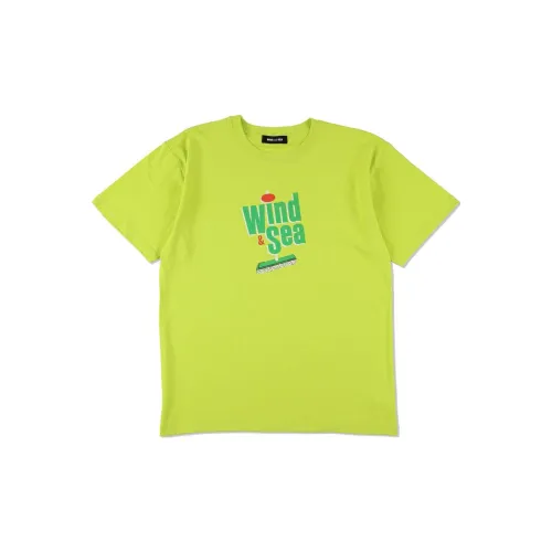 WIND AND SEA T-Shirts Unisex Yellow