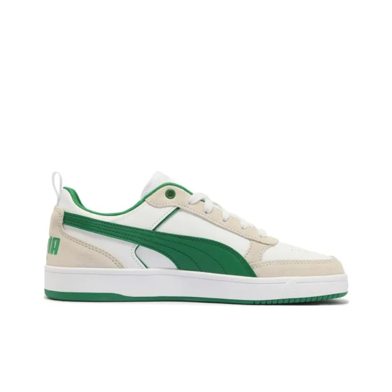 PUMA DRIBBLE Anti Slip Wear Resistant Low Top Casual Shoes Unisex White Green-1