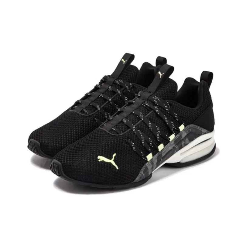 PUMA Axelion Anti Slip Wear Resistant Low Top Casual Running Shoes Men's Black-2