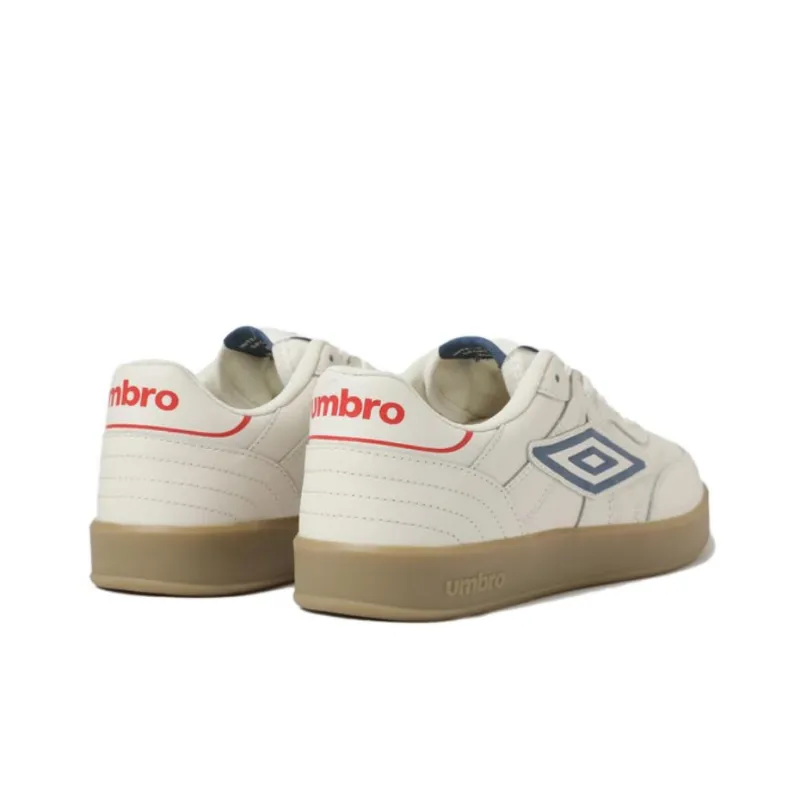 Umbro Speciali Anti-Slip Wear-Resistant Low-Top Skateboard Shoes Unisex White Blue-3