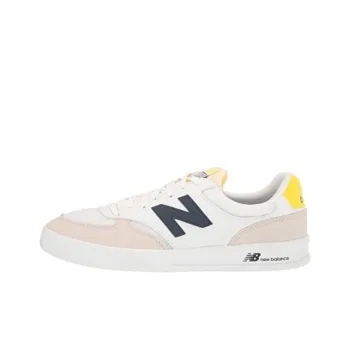 New Balance CT300 V3 Anti-Slip Wear-Resistant Low-Top Skateboard Shoes Men's White Beige Yellow