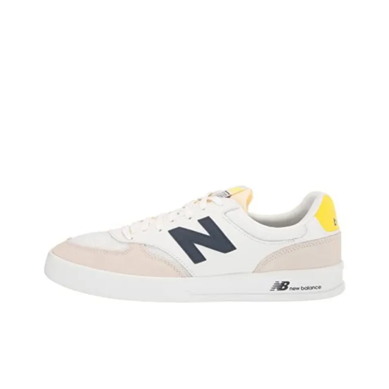 New Balance CT300 V3 Anti-Slip Wear-Resistant Low-Top Skateboard Shoes Men's White Beige Yellow-0