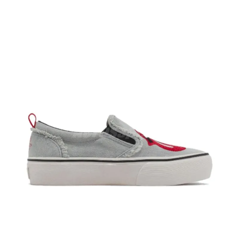 Skechers Marley Durable Breathable Low-Top Casual Shoes Women's Blue Red-1