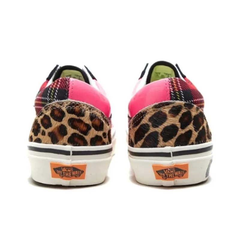 Vans Customs Patchwork Old Skool Red/Black Multi Color-3