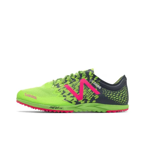 New Balance Soccer Shoes Men Low-Top Lime Green/Black/Pink