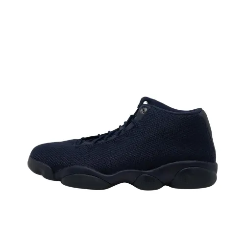 Jordan Horizon 'Obsidian' Slip-Resistant Mid-Top Vintage Basketball Shoes Men's Blue