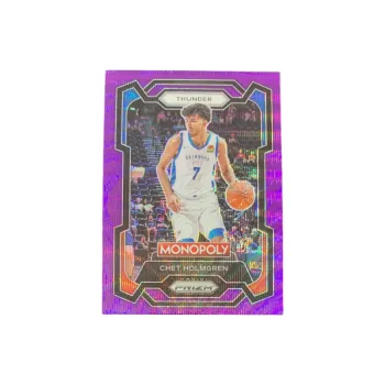 PANINI 2024 PRIZM Thunder, Chet, Holmgren, Purple Ripple Fold, Card Pass Sports Cards 1 Pc