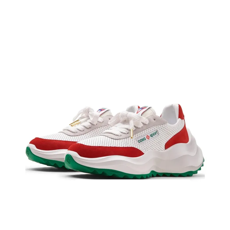 CASABLANCA Atlantis Low Top Casual Shoes Women's Red White-2