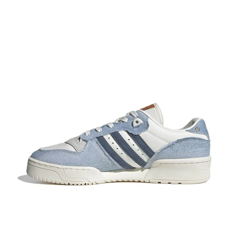 Adidas Originals Rivalry Low Top Skateboard Shoes Unisex Blue Gray White-2