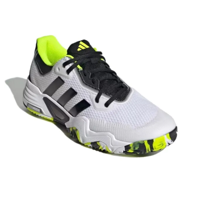 Adidas SOLEMATCH CONTROL 2 Anti-Slip Wear-Resistant Low-Top Tennis Shoes Unisex White Black Yellow-2