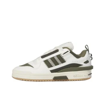 Adidas Originals FORUM Slip Resistant Cushioning Low Top Skateboard Shoes Unisex White Green