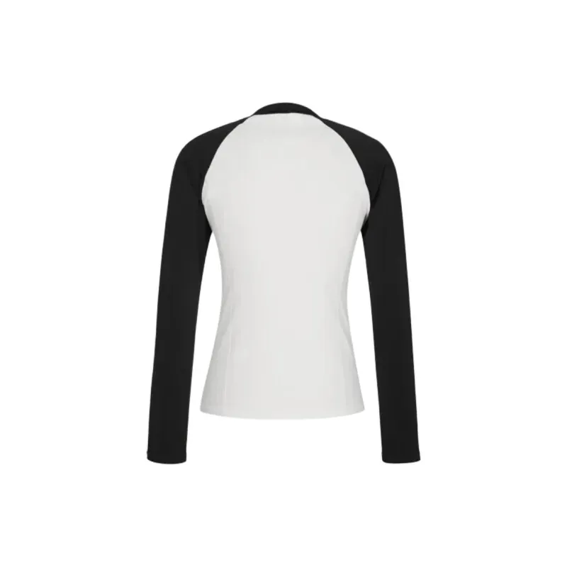 FILA Raglan Sleeve T Shirt Women's Gray White-1