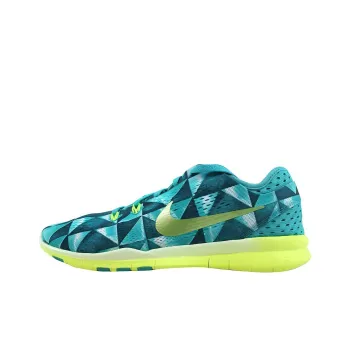Nike Free 5.0 Tr Fit 5 Prt Light Retro/Volt Artisan Teal White Women's