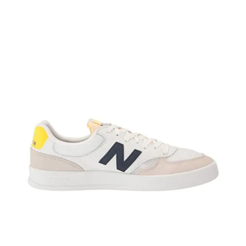 New Balance CT300 V3 Anti-Slip Wear-Resistant Low-Top Skateboard Shoes Men's White Beige Yellow-1