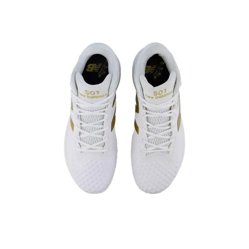 New Balance Ohtani 1 Tf White Metallic Gold-3