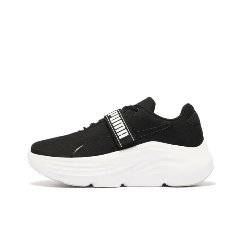 PUMA Prowl Anti Slip Wear Resistant Low Top Casual Running Shoes Women's Black White-0