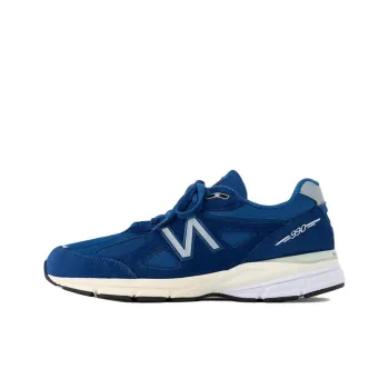 AIME LEON DORE x New Balance NB 990 V4 Wear Resistant Low Top Casual Running Shoes Men's Blue