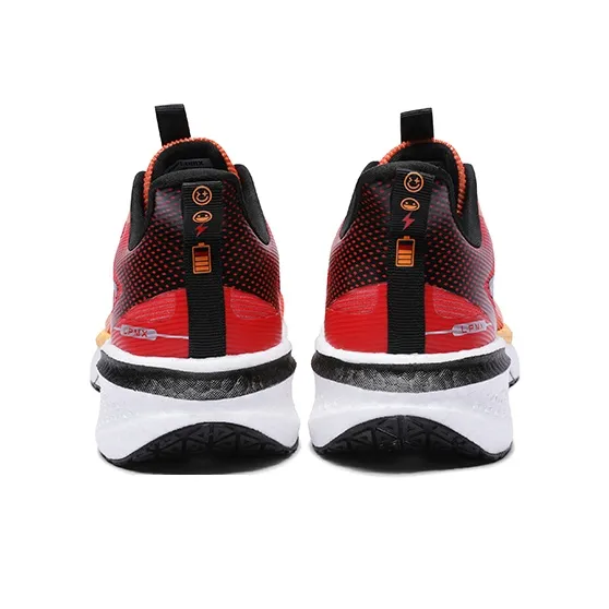 LPMX Cushioned Wear Resistant Lightweight Low Top Running Shoes Outdoor Sports Shoes Men's Black Orange-4