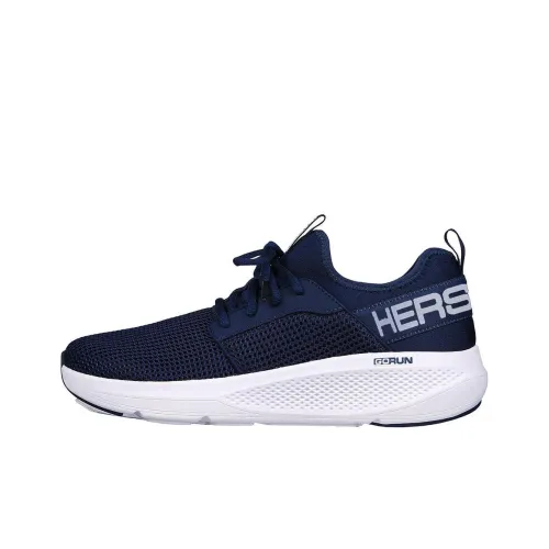 Skechers GO RUN Elevate Anti Slip And Wear Resistant Breathable Low Top Training Running Shoes Men's Blue White