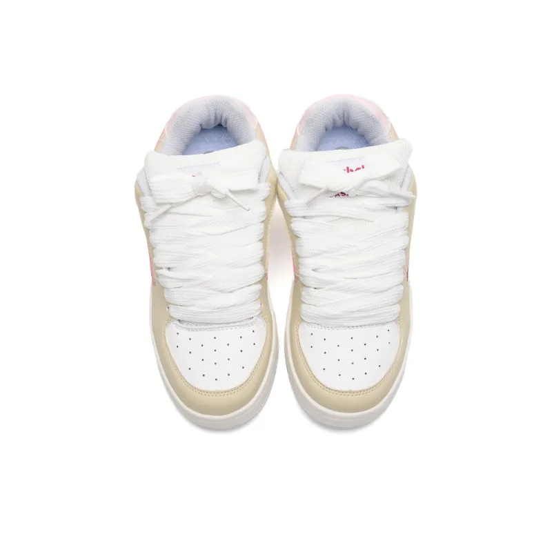 OAOQ Height Increasing Wear-Resistant Lightweight Breathable Slip-Resistant Low-Top Skateboard Shoes Unisex Box-10