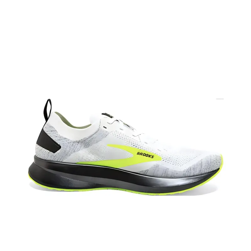 Brooks Levitate 4 Durable Breathable Low-Top Athletic Shoes Women's White Yellow-1