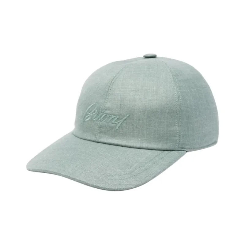 Brioni Logo embroidered Cap-0