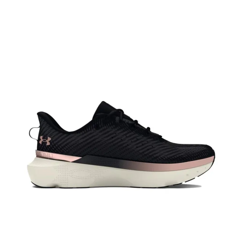 Under Armour Anti Slip Wear Resistant Low Top Running Shoes Women's Black Pink-1