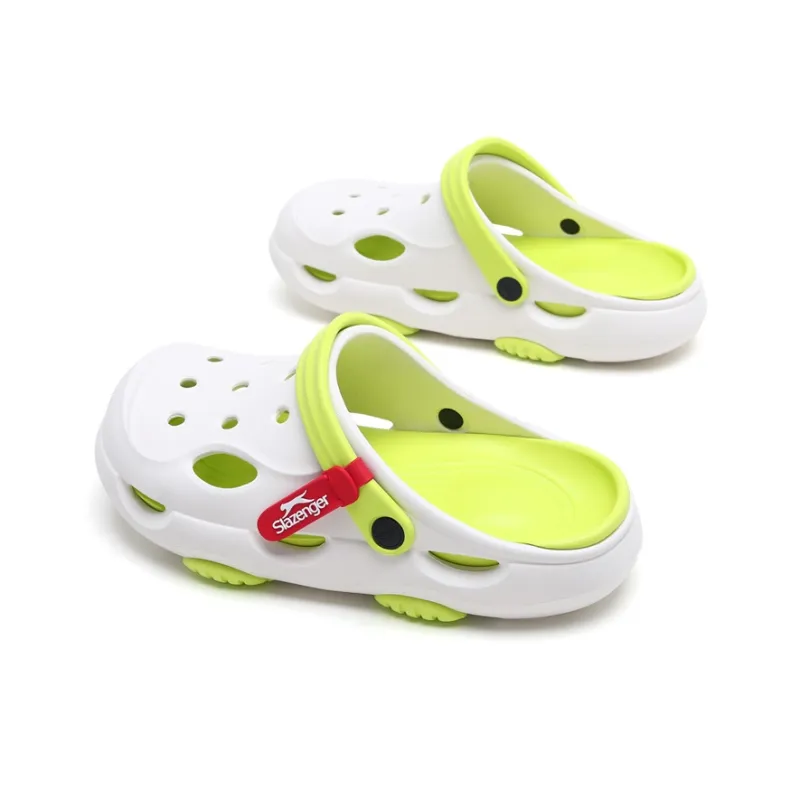 Slazenger Clogs Men's White Green-3