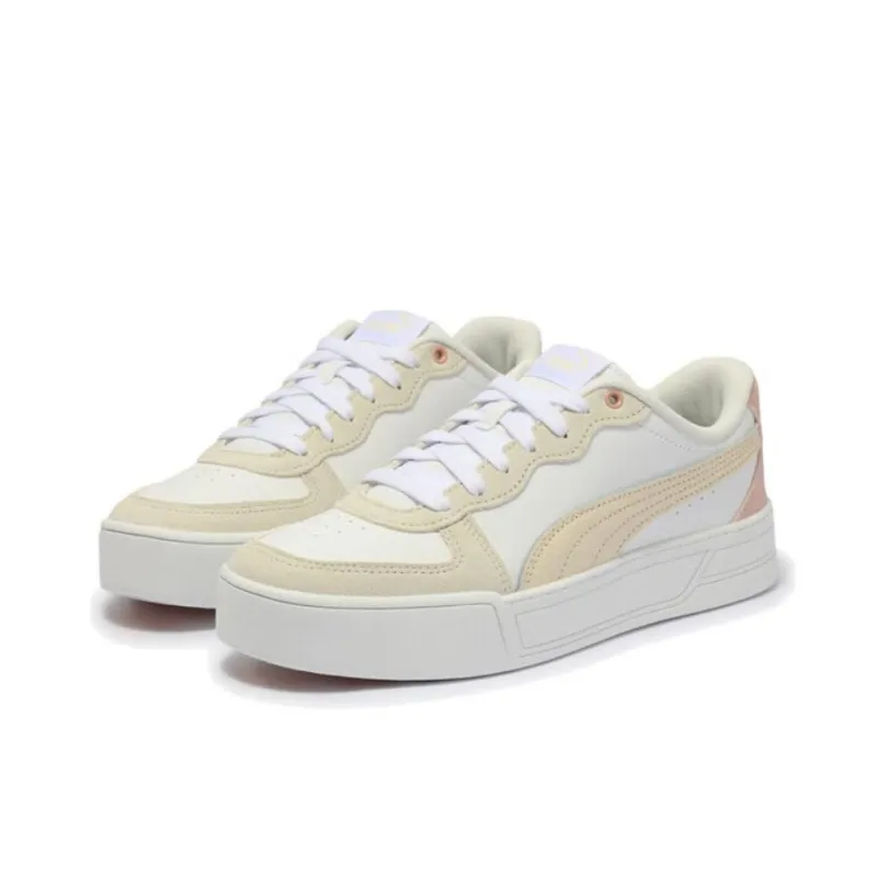 PUMA Skye Non slip Lightweight Low Top Skateboard Shoes Women's Ecru-2
