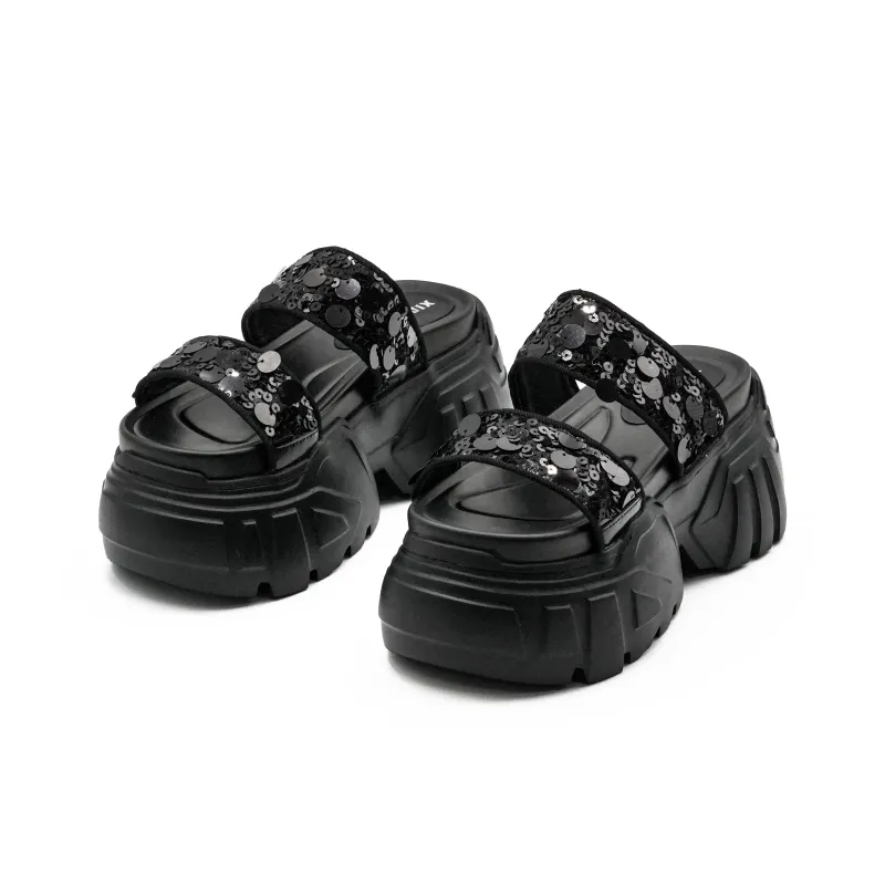 Little Sue PU Polyurethane Quiet Slip-Resistant Abrasion-Resistant Slide Slippers Women's-1