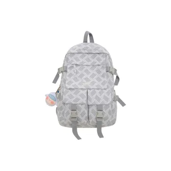 Venerable Brahma Nylon Backpack Regular Women's Gray/Green/Blue