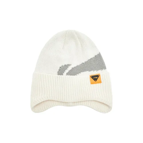 LiNing Cotton Beanies Unisex Pearl White