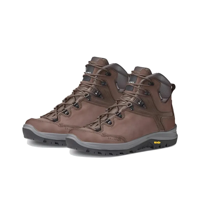 DECATHLON Slip Resistant, Abrasion Resistant, Waterproof, Lightweight High Top Hiking Shoes Men's Umber-2