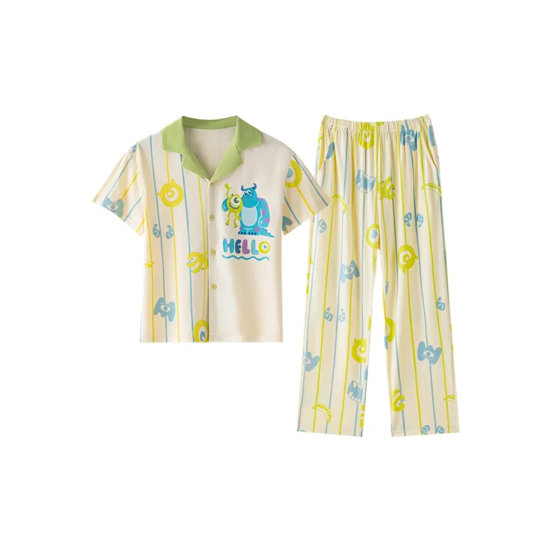 Disney Pajama Set Men's Light Yellow-0