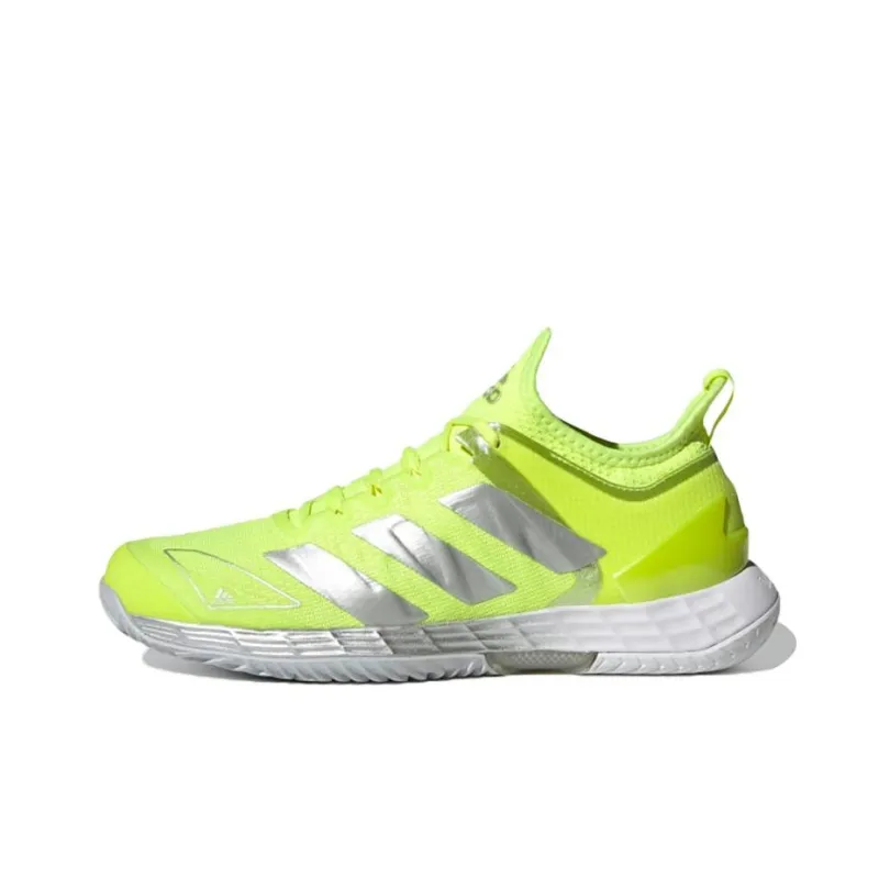 Adidas Adizero Ubersonic 4 Breathable Low Top Running Shoes Women's Yellow Silver Gray-0