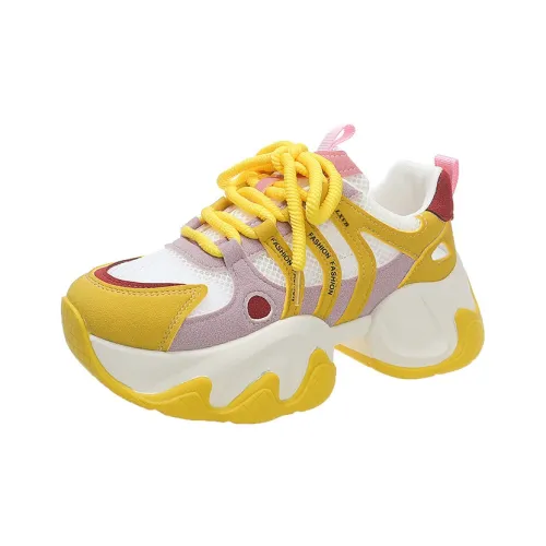 LXVB Durable Breathable Low-Top Chunky Sneakers Women's