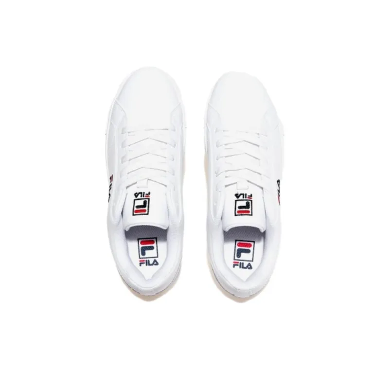 FILA Anti Slip Wear Resistant Low Top Skateboard Shoes Unisex White Korean Style-2