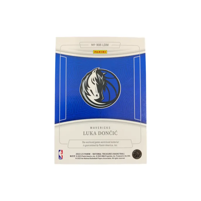 PANINI 2022 23 National Treasures Luka Doncic Match Ball Jersey Basketball Card Access Pass Sports Cards 1 Pc-1
