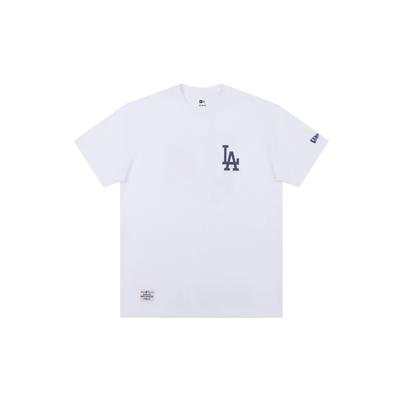 New Era Printed Short Sleeved T Shirts, White Unisex-1