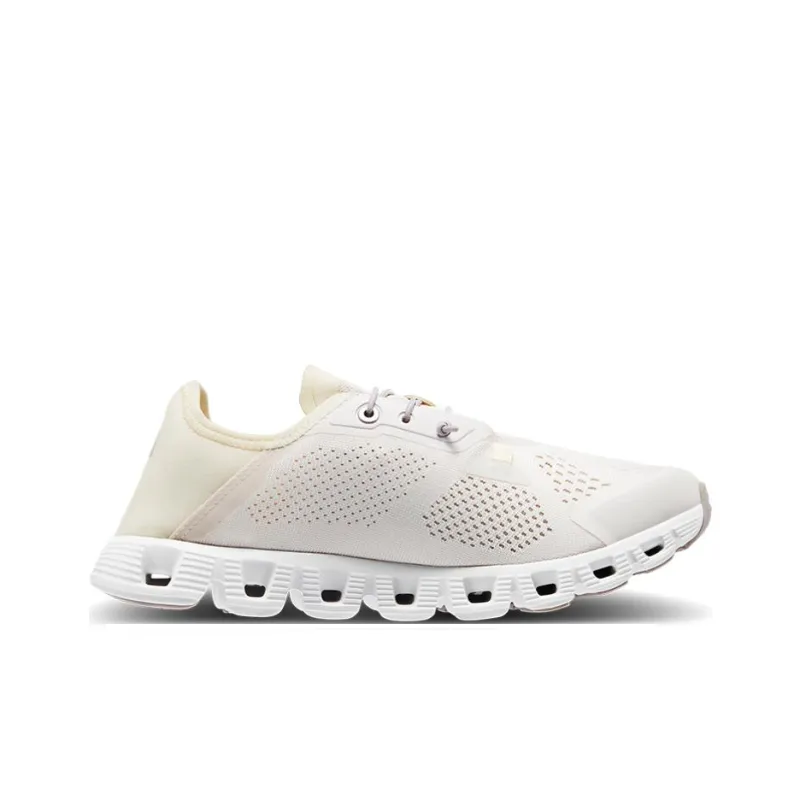 On Running Cloud 5 Sand White Women's-1